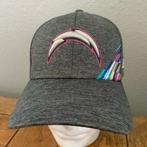 LA Chargers New Era Cancer Awareness Fitted Hat